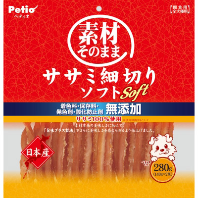 ペティオ　素材そのまま　ササミ細切りソフト　２８０ｇ