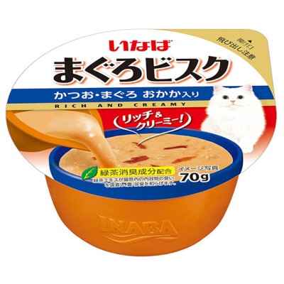 いなばペット　ビスクＣＰかつおまぐろおかか　７０　７０ｇ