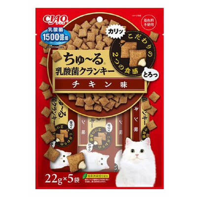 いなばペット　ちゅ～る乳酸菌クランキチキン　２２　２２ｇ×５