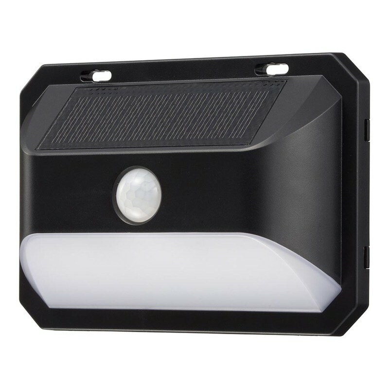 LEDソーラーセンサーウォールライト400lm ワイド LS