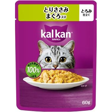 ＫＰ１２８カルカン　パウチ　とりささみ　まぐろ　６０ｇ