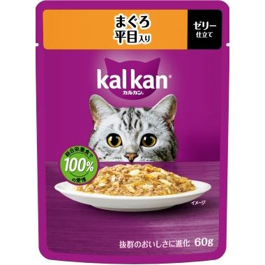 ＫＰ１３２カルカン　パウチ　まぐろ　平目入　６０ｇ