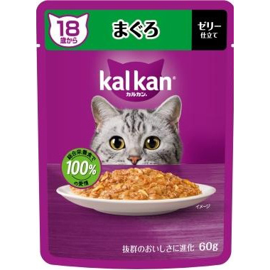 ＫＰ１５２カルカン　パウチ　１８歳　まぐろ　６０ｇ