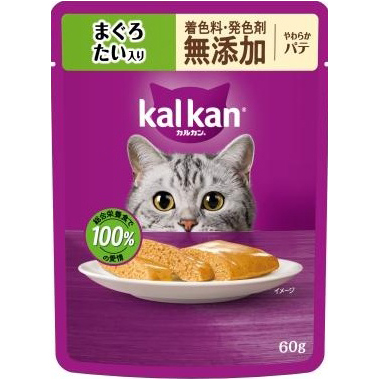 ＫＭ１１５カルカン　パウチ　まぐろ　たい　無添加　６０ｇ
