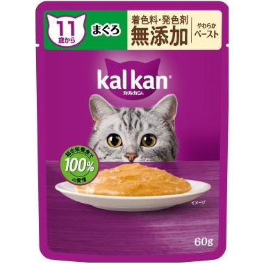 ＫＭ１１８カルカン　パウチ　１１歳　まぐろ　無添加　６０ｇ