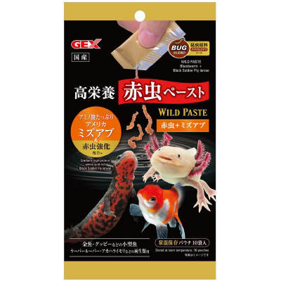 ＧＥＸ　ワイルドペースト　赤虫＋ミズアブ　１０袋入