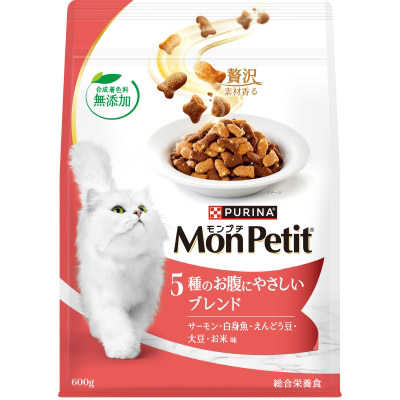 モンプチバッグ　５種のお腹にやさしいブレンド　６００ｇ