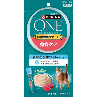 ＯＮＥキャットおやつ　健康免疫サポート　まぐろ＆かつおペースト　５６ｇ