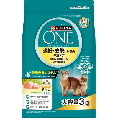 ＯＮＥキャット　避妊・去勢した猫の体重ケア　チキン　３Ｋｇ