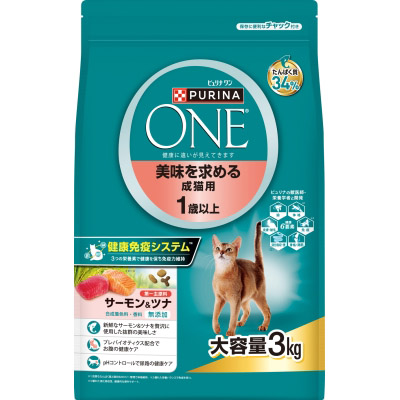 ＯＮＥキャット　成猫　サーモン＆ツナ　３Ｋｇ