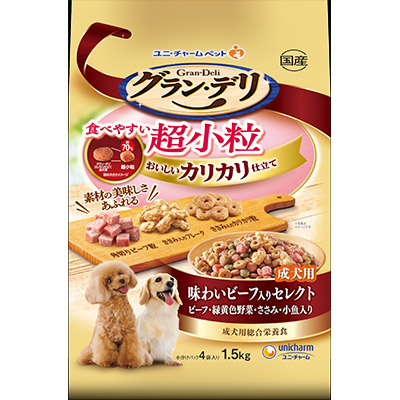 グラン・デリカリカリ仕立て成犬用食べやすい超小粒　１．５ｋｇ