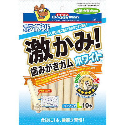 ホワイデント　激かみガム　ホワイトスティックＬ　１０本