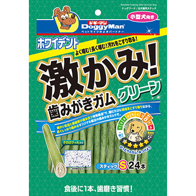 ハヤシ　ホワイデント激かみガムグリーンスティックＳ　２４本