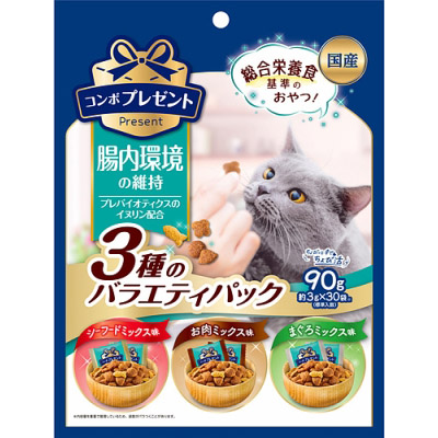 コンボ　プレゼント　キャット　おやつ　腸内環境の維持　３種のバラ　９０ｇ