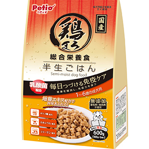 鶏まろ半生ごはん成犬用総合栄養食　６００ｇ