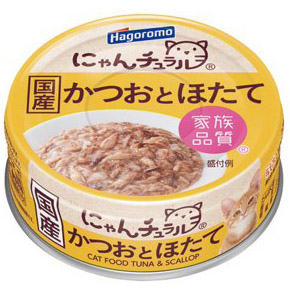 はごろもフーズにゃんチュラルかつおほたて　７０ｇ