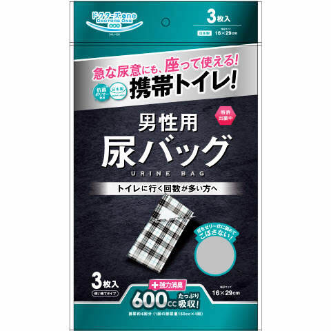 ドクターズｏｎｅ　男性用尿バッグ３枚入　３枚