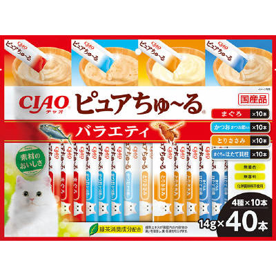 ＣＩＡＯピュアちゅ－る　　バラエティ　４０本
