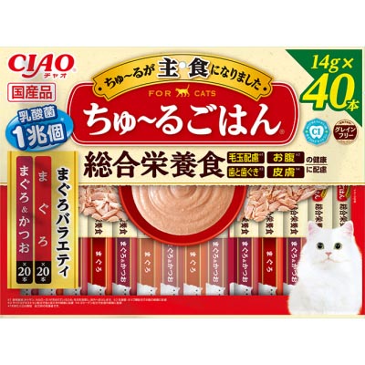 ＣＩＡＯちゅ－るごはん　まぐろバラエティ　４０本