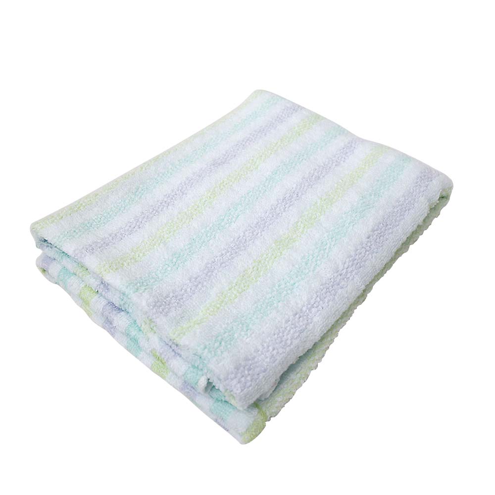 無撚糸バスタオル ストライプ ブルー | ジョイフル本田 取り寄せ＆店舗受取