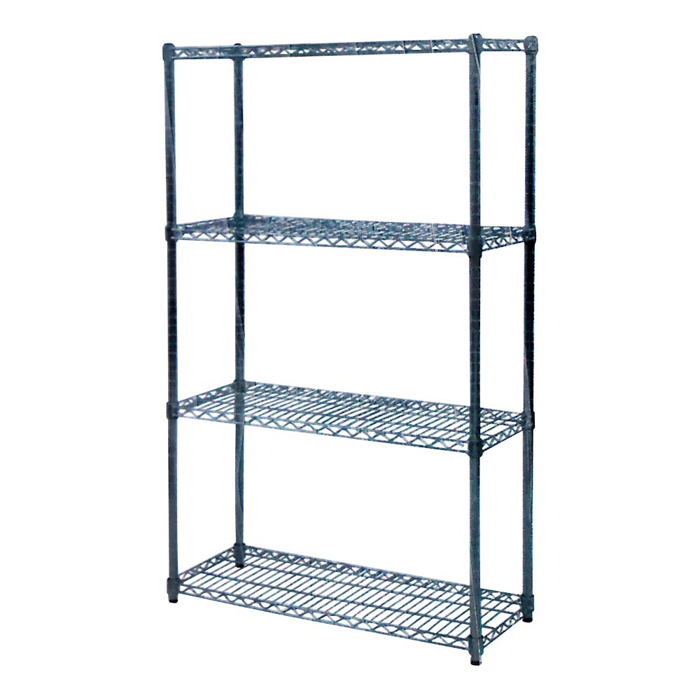 スチール棚 25φスチールラックセット3段 SR-604590メッキ 60x45x90cm | ジョイフル