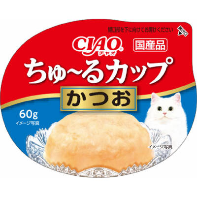 ＣＩＡＯちゅーるカップかつお　６０ｇ
