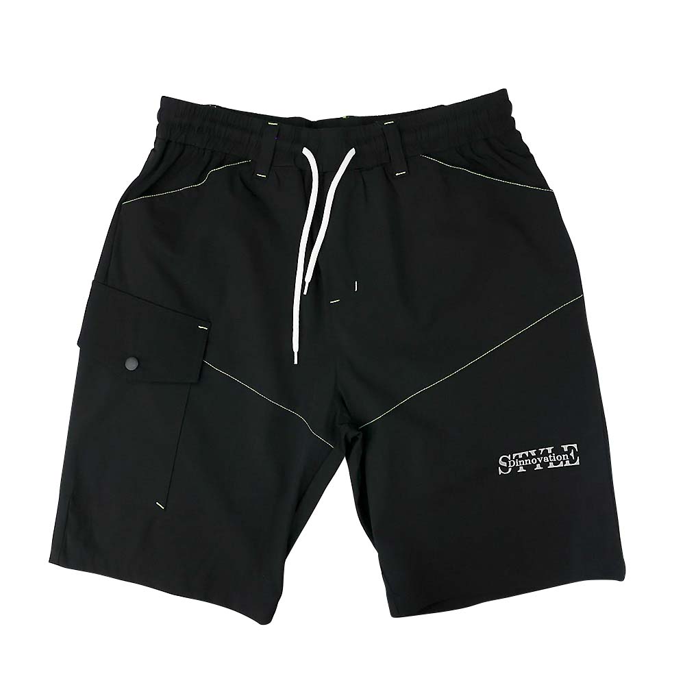 and per se ナイロンハーフパンツ AUS5604G1 L ブラック DS25B006EX DSクールナイロンハーフパンツ ブラック S