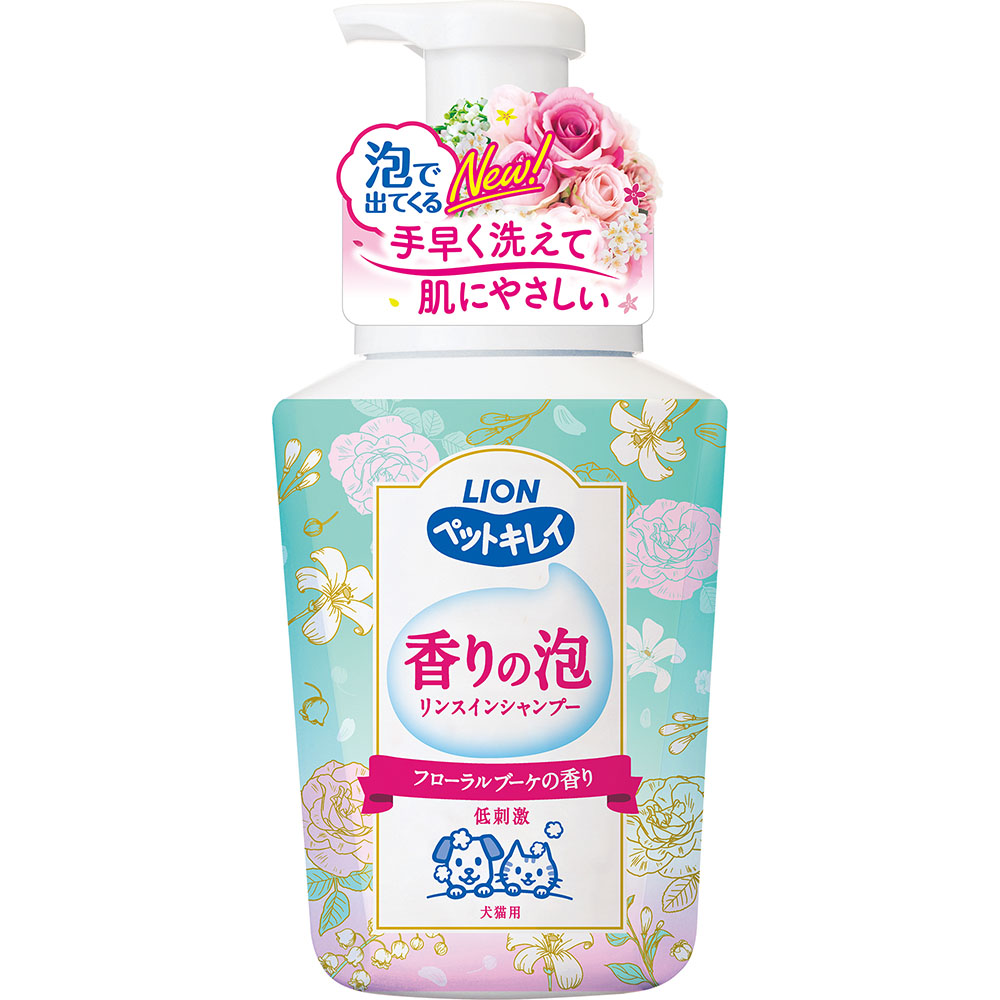 ペットキレイ　香りの泡ＳＰ　犬猫用　フローラルブーケの香り　５００ml