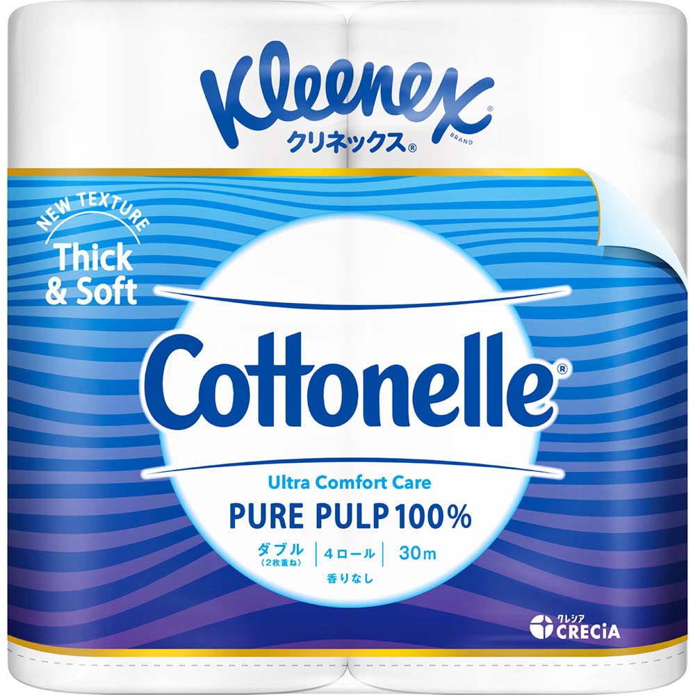 エリエール トイレットティッシュ フラワープリント 18ロール ダブル