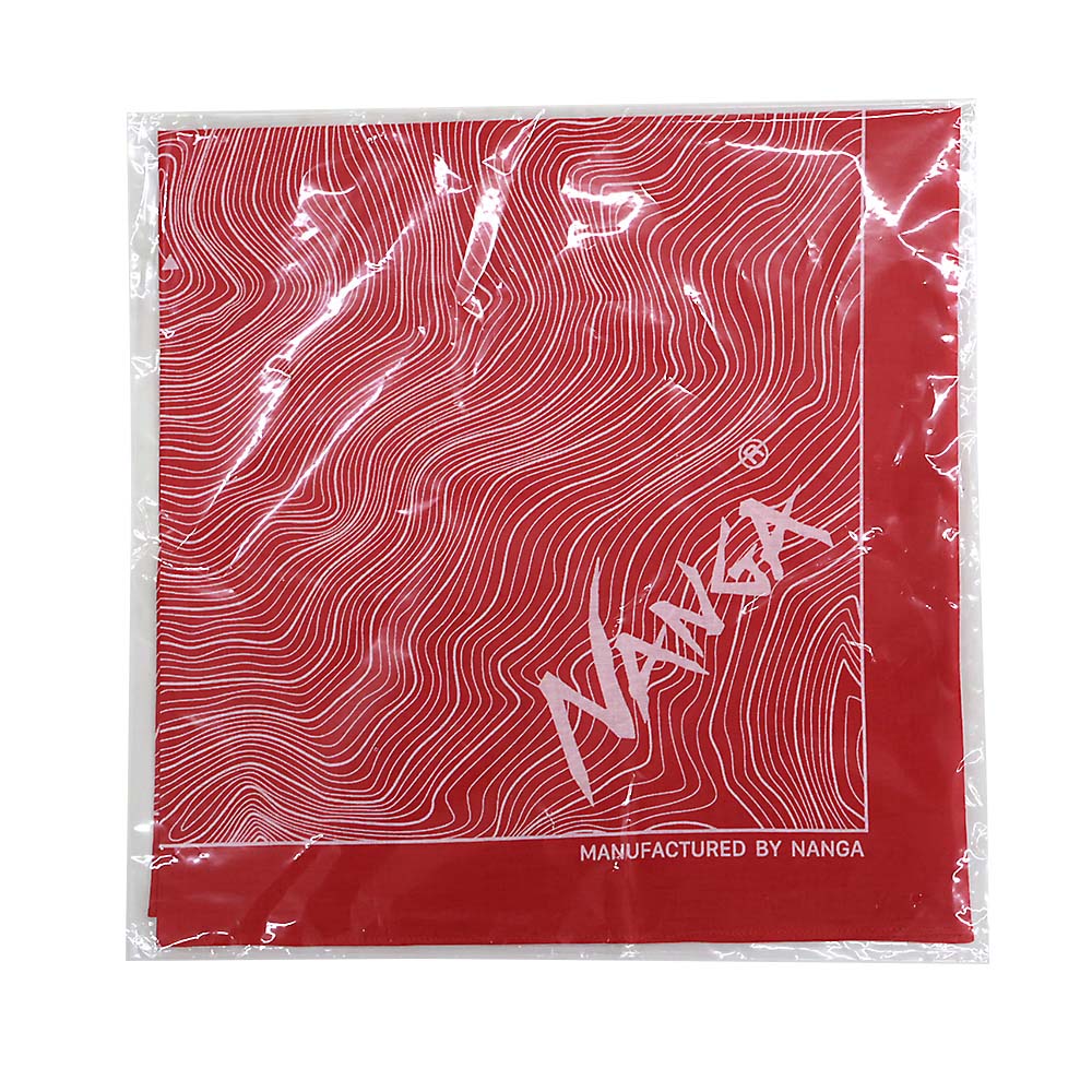 NANGA パルバット コントアーマップ バンダナ RED