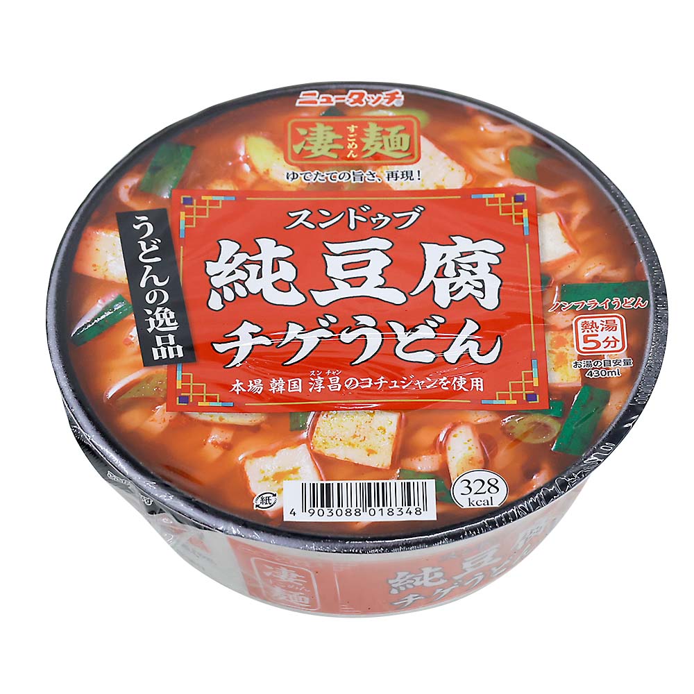 ニュータッチ 凄麺 うどんの逸品 純豆腐チゲうどん 111g