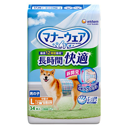 マナーウェア長時間快適オムツ男の子用L34枚 34枚 | ジョイフル