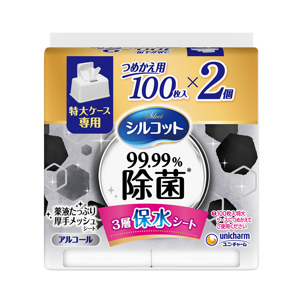シルコット ノンアルコール除菌ウェットティッシュ本体大容量 100枚