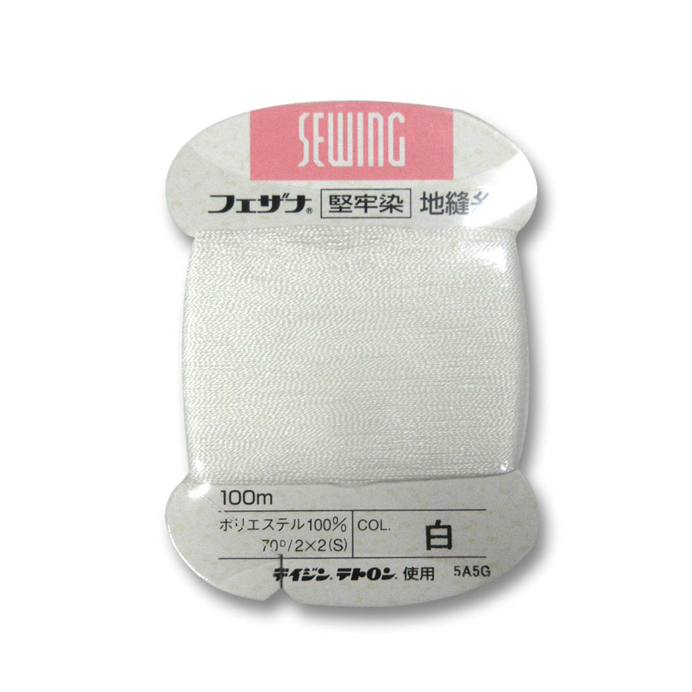 地縫糸 カ-ド巻 白　000KT0501