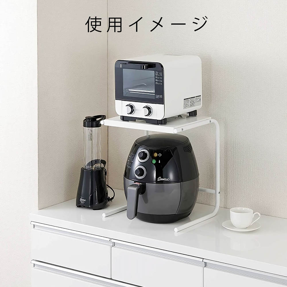 マルチに使えるキッチンラック　ホワイト　ＣＫＲ－Ｗ