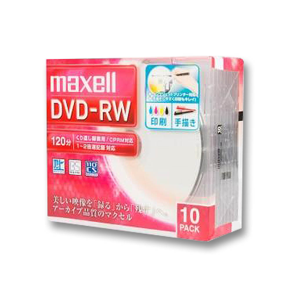 録画用DVD-RW繰返しタイプ　DW120WPA.10S