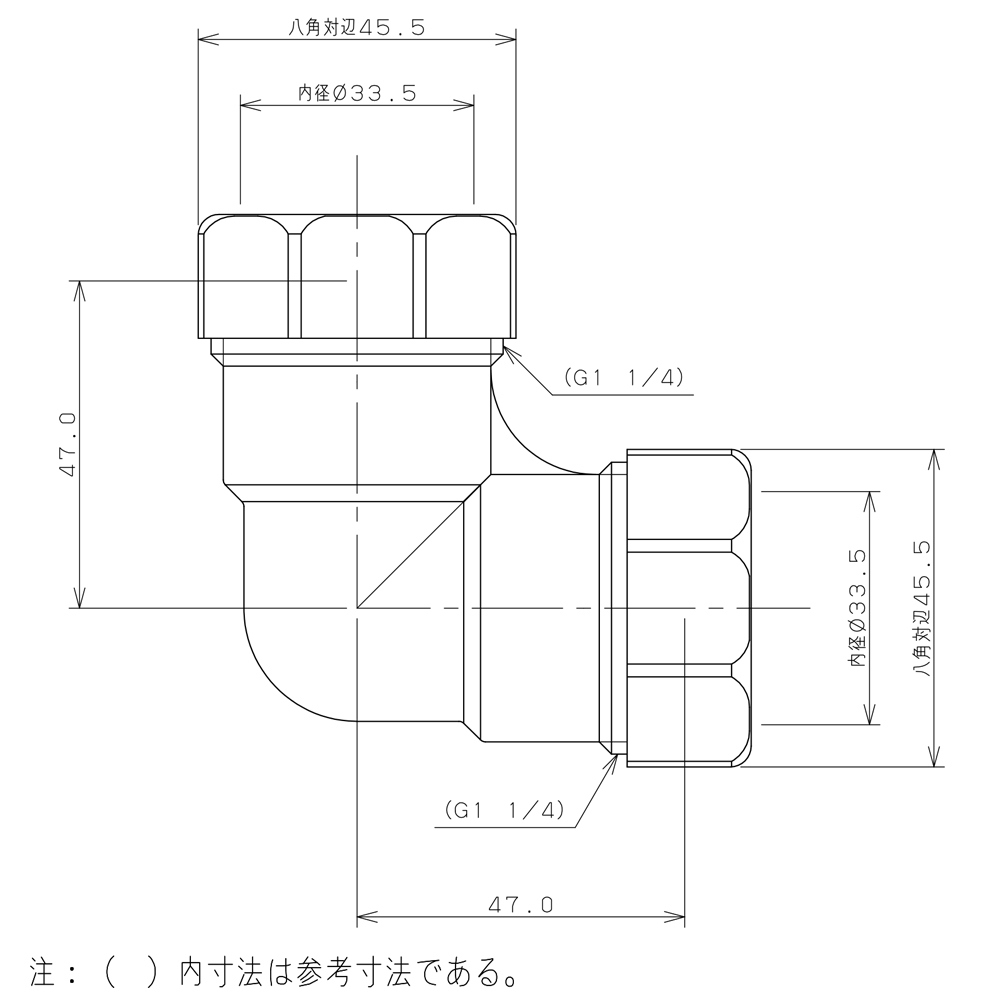 洗面エルボ32　433-523