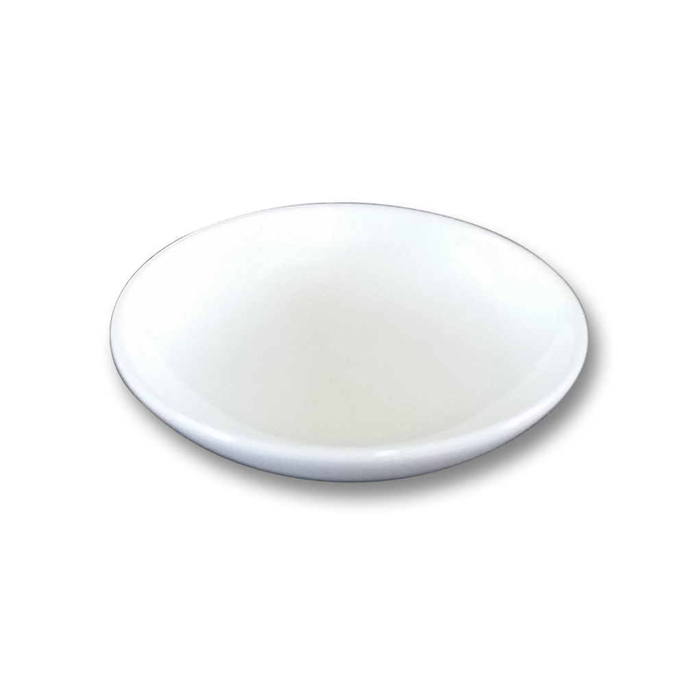 国産品 白皿 2寸　(約)φ6.5x1.5㎝