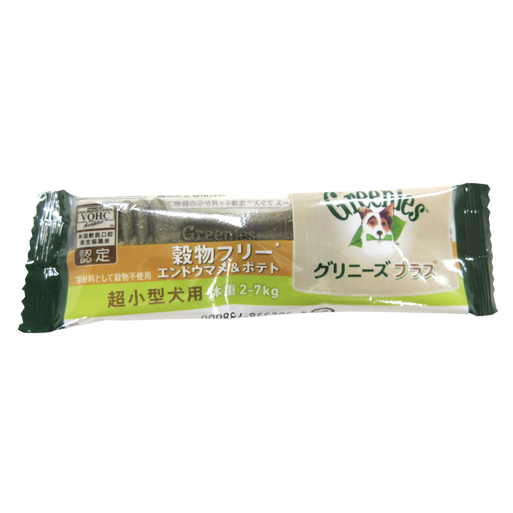 グリニーズプラス 穀物フリー超小型犬用 1p ジョイフル本田 店舗受取サービス