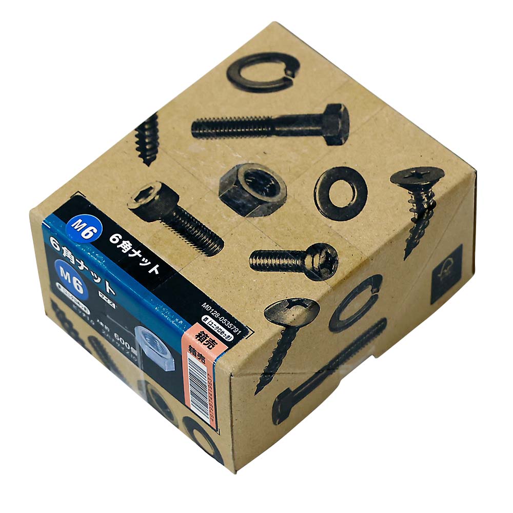 Ｓ－１箱売　６カクナット　ＺＵ（６００コ入）　Ｍ６