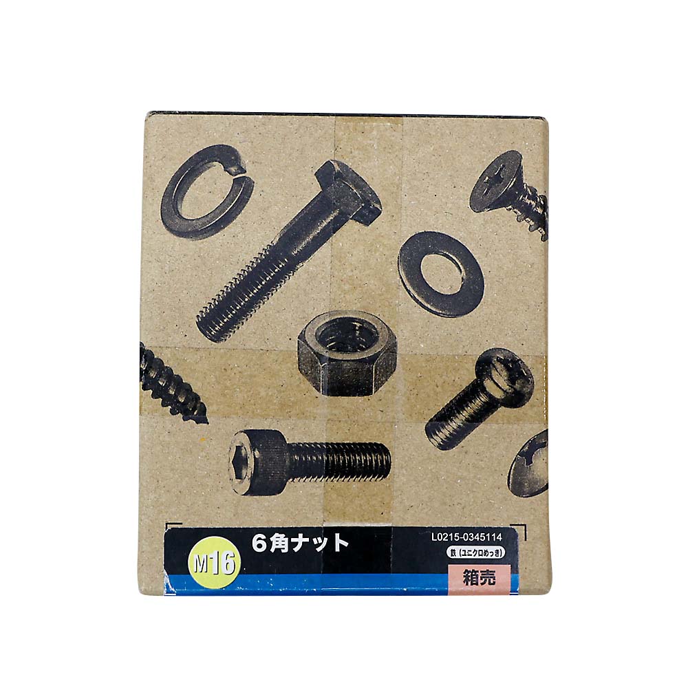 S-1箱売 6カクナット ZU(40コ入)　M16