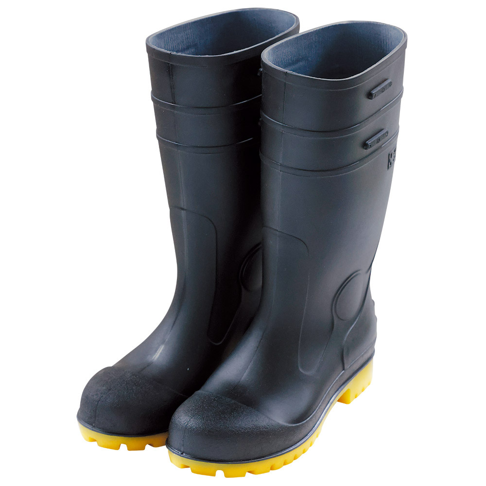 PVC耐油安全長靴ゾナセーフティS-01　黒 24.0cm