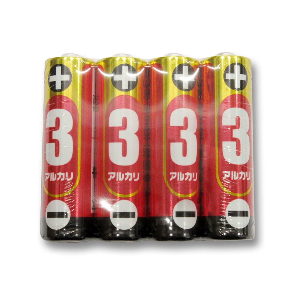 単3形アルカリ乾電池 4個入　LR6(4S)JH