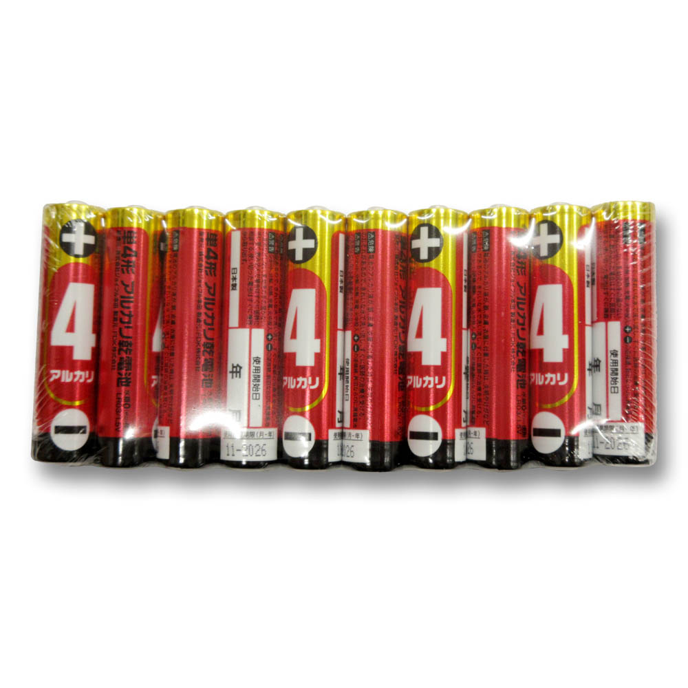単4形アルカリ乾電池 10個入　LR03(10S)JH