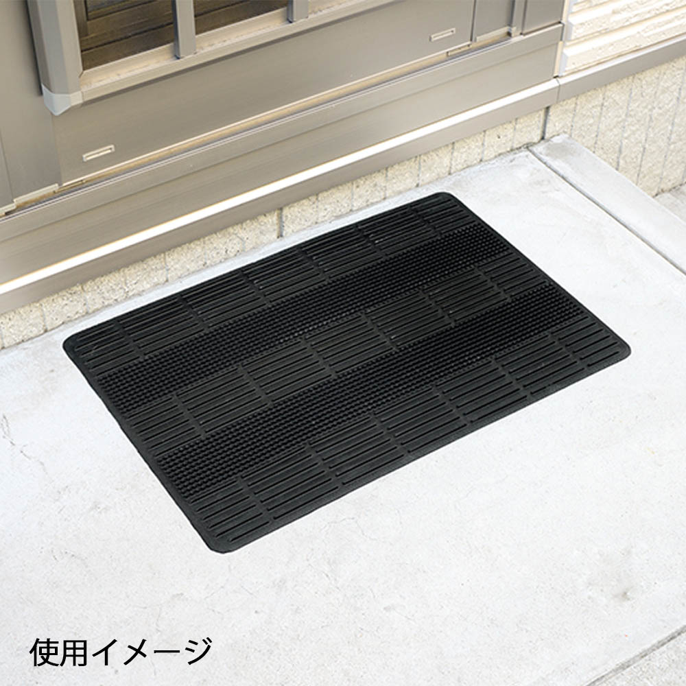 玄関ラバーマット SS ボーダー柄 ジョイフル本田 店舗受取サービス