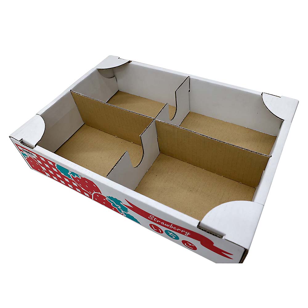 いちごダンボール 4パック用 本体 外寸354x249x76