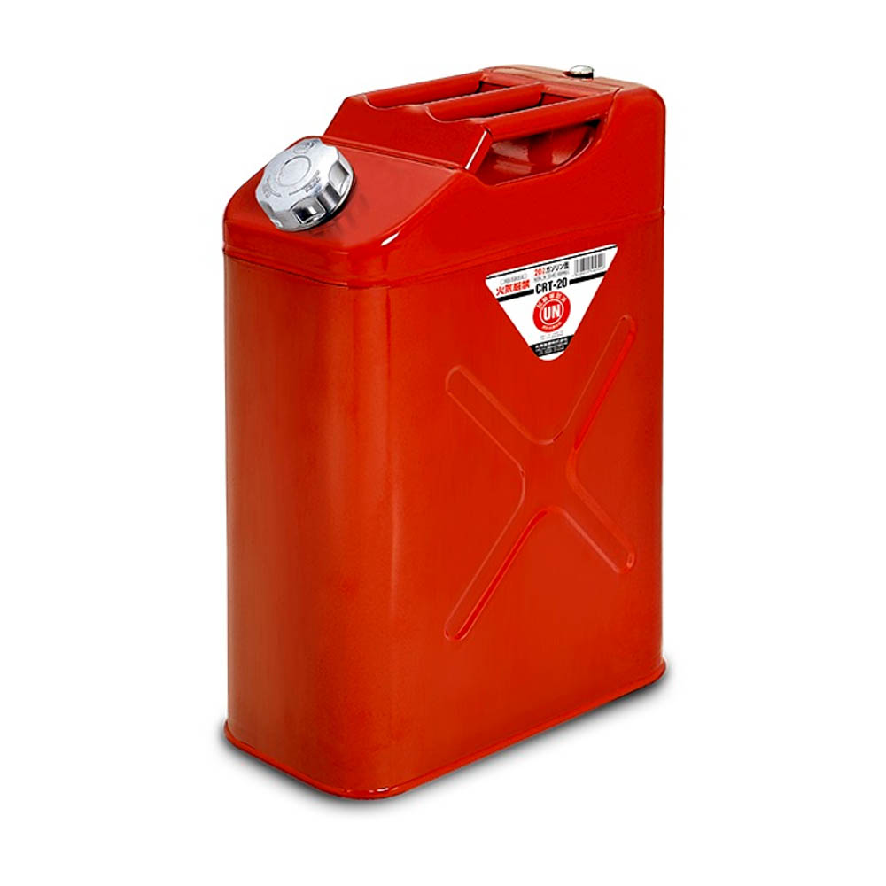 縦型ガソリン携帯缶 赤 20L　CRT20