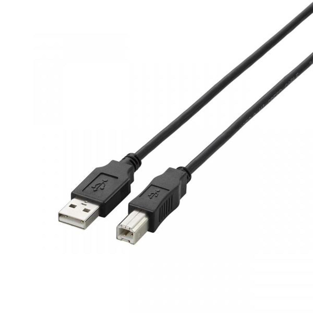 エレコム USB2.0ケーブルABタイプノーマル1m　U2C-BN10BK