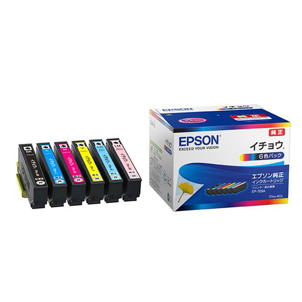 EPSON インクカートリッジ イチョウ 6色パック　ITH-6CL