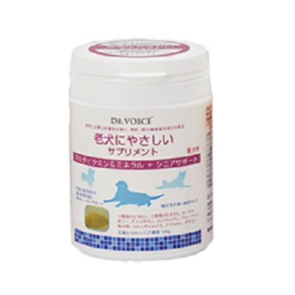 老犬にやさしいサプリメント　　マルチビタミン＆ミネラル＋シニアサポート　１００ｇ